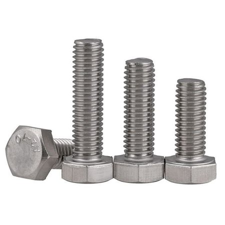 NEWPORT FASTENERS M8-1.25 Hex Head Cap Screw, Plain 18-8 Stainless Steel, 25 mm L, 800 PK 772781-800